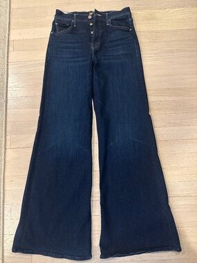 Mother deep blue flare jeans